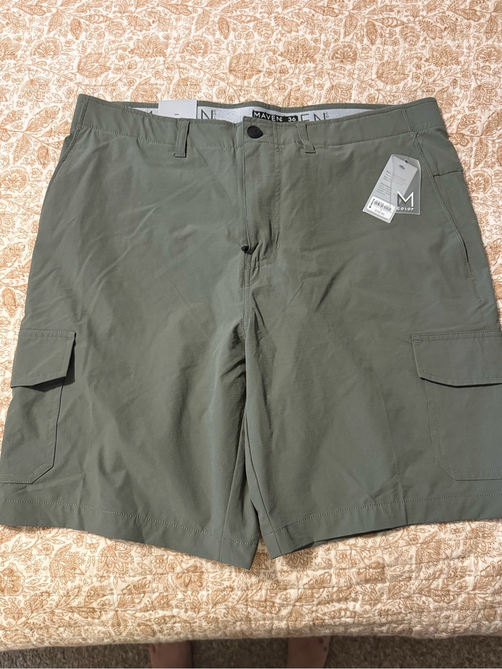 Men’s Maven Military Green Cargo Shorts - Lightweight Everyday Comfort